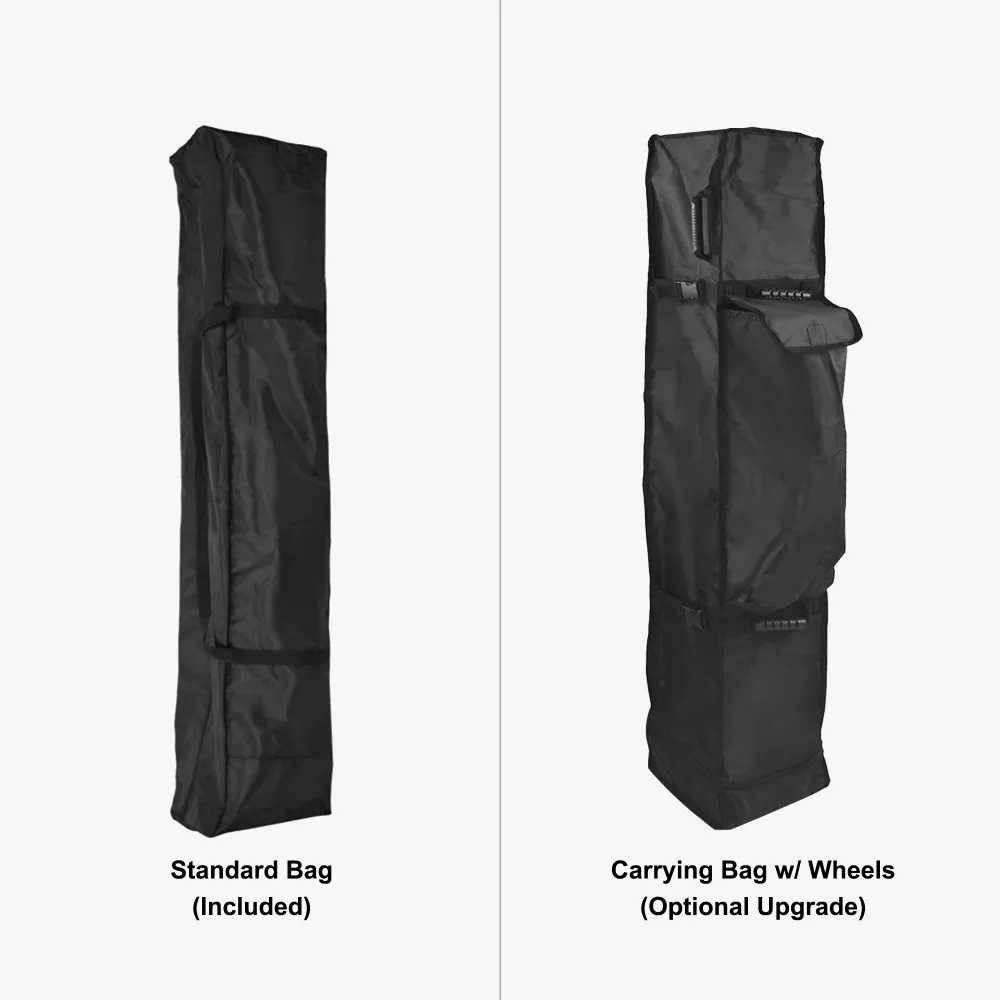 Backwall + Half Wall Package — Restaurant & Franchise — Standard bag included / wheeled bag upgrade